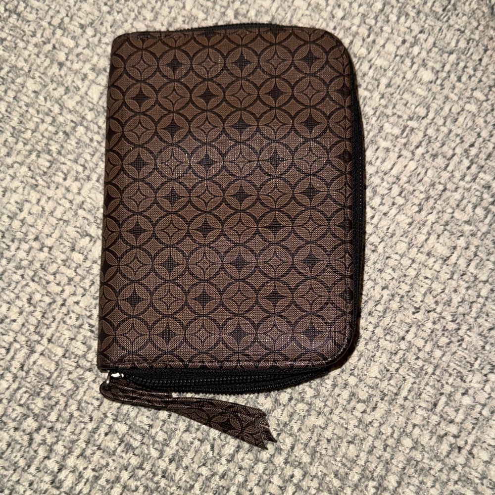 Brown Geometric Pattern Wallet